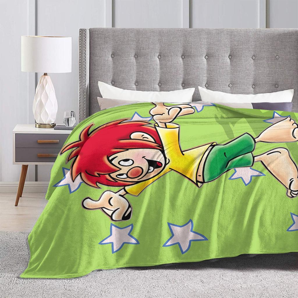 P-Pumuckl Coperta Morbida Bambino Bambina Plaid Peluche Estetico da Esterno Flanella Copriletto Copri Divano Letto