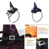 High-quality Witch Hat Headband For Cosplay And Halloween Prop Wizard Party