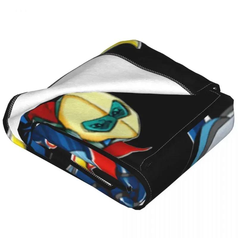 Goldorak Ufo Robot Grendizer Blanket Coral Fleece Plush Summer Air Conditioning Super Warm Throw Blanket for Sofa Office Quilt