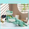 Cute Cartoon Green Sitting Crocodile Plush Toy Pendant For Decoration Bag
