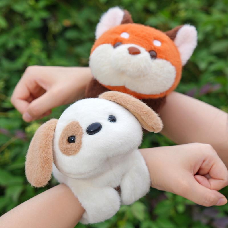 Fox Simulation Cartoon Koala Dog Cat Plush Patter Ring Cute Children Gift Doll