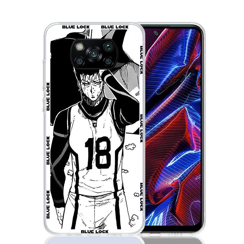Anime Blue Lock Phone Case For Xiaomi Poco F7 Ultra X7 X6 Pro X5 Redmi 15 15C 13 13C 12 12C 10 10A 10C 9 9A 9C 9T Shell Poco X7