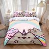 Copripiumino Federa Set Biancheria da Letto Cartone Animato Gatto Adulto Ragazzo Ragazza Decorazione Camera da Letto Bambini Singolo Matrimoniale Grande Taglia