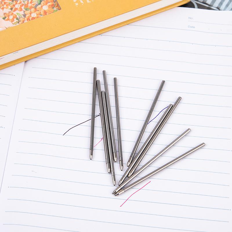 10Pcs 6.7Cm Metal Diamond Crystal Pen Special Refill For Ballpoint Pen Rod 0.5Mm