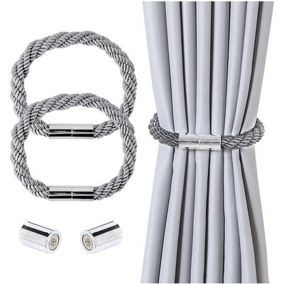 Magnetické úchyty na závěsy 20 palců Moderní jednoduchost Závěsné šňůry s silným magnetem pro domácí a kancelářské okenní dekorace