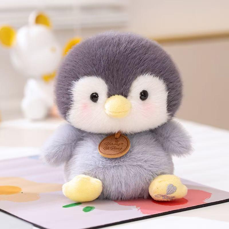Panda Dinosaur Elephant Penguin Cartoon Animal Sitting Plush Pendant Doll