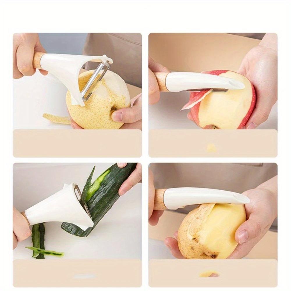 Träskalare Fruktskalare Grönsaksskalare Kök Potatis Morot Gurka Skalare Skalning Köksredskap och Tillbehör