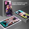 Jujutsu Kaisen Anime Tempered Glass Case Funda For Xiaomi Redmi Note 9S 10 11 9 8 Pro 10S 8T 9T 9A 9C K40 Back Shell Cover Coque