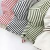 Wide Brim Striped Sun Hat UV Protection Fishmen Hat Fashion Reversible Bucket Hat  Summer