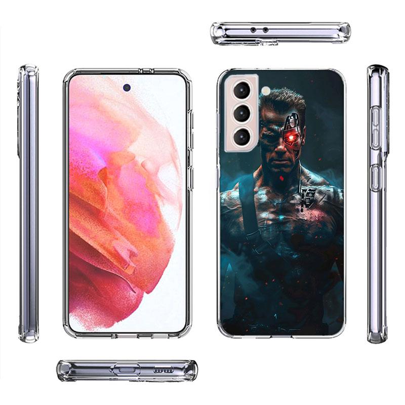 Arnold Schwarzenegger Terminator Phone Case For Samsung Galaxy S25 Edge S24 S23 FE S21 S20 S10 Plus S22 S26 Ultra Cover Clear Ca