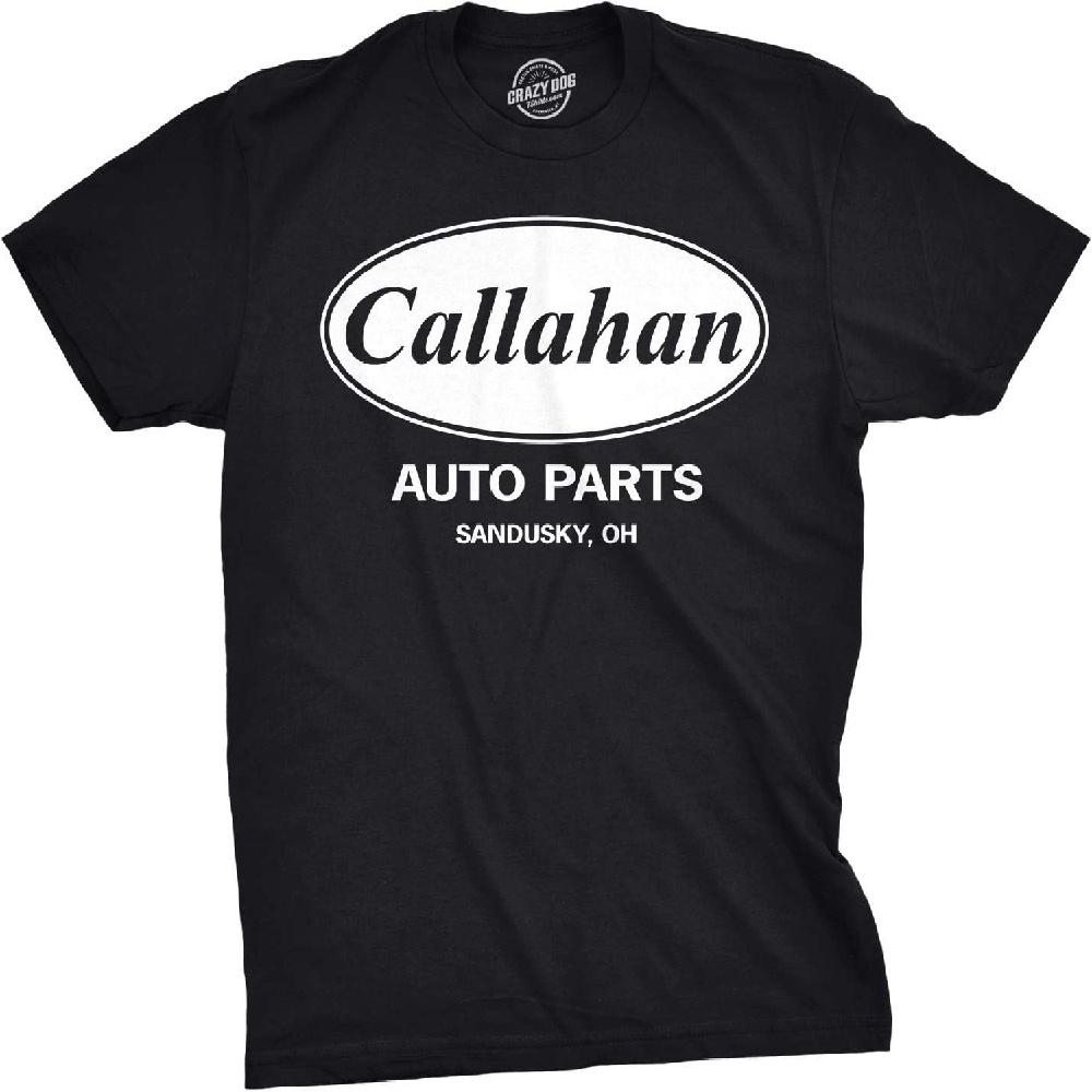 Crazy Dog Мужская футболка Callahan Auto Parts с забавной графикой XXXXXL чёрный