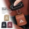 Car Seat Belt Buckle Protective Cover Safety Belt Plug Clip Case For Mitsubishi Outlander Pajero Sport Lancer EX ASX L200