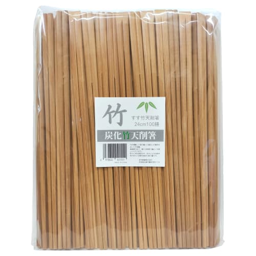 

Iwai Sangyo Disposable Chopsticks, Carbonized Smooth Bamboo, 24cm, Pack of 100, for Commercial Use