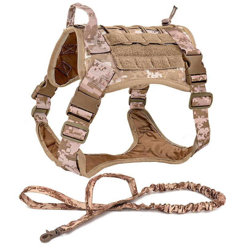 Szelki dla psa Kamizelka dla dużego psa Zestaw szelek i smyczy dla psów