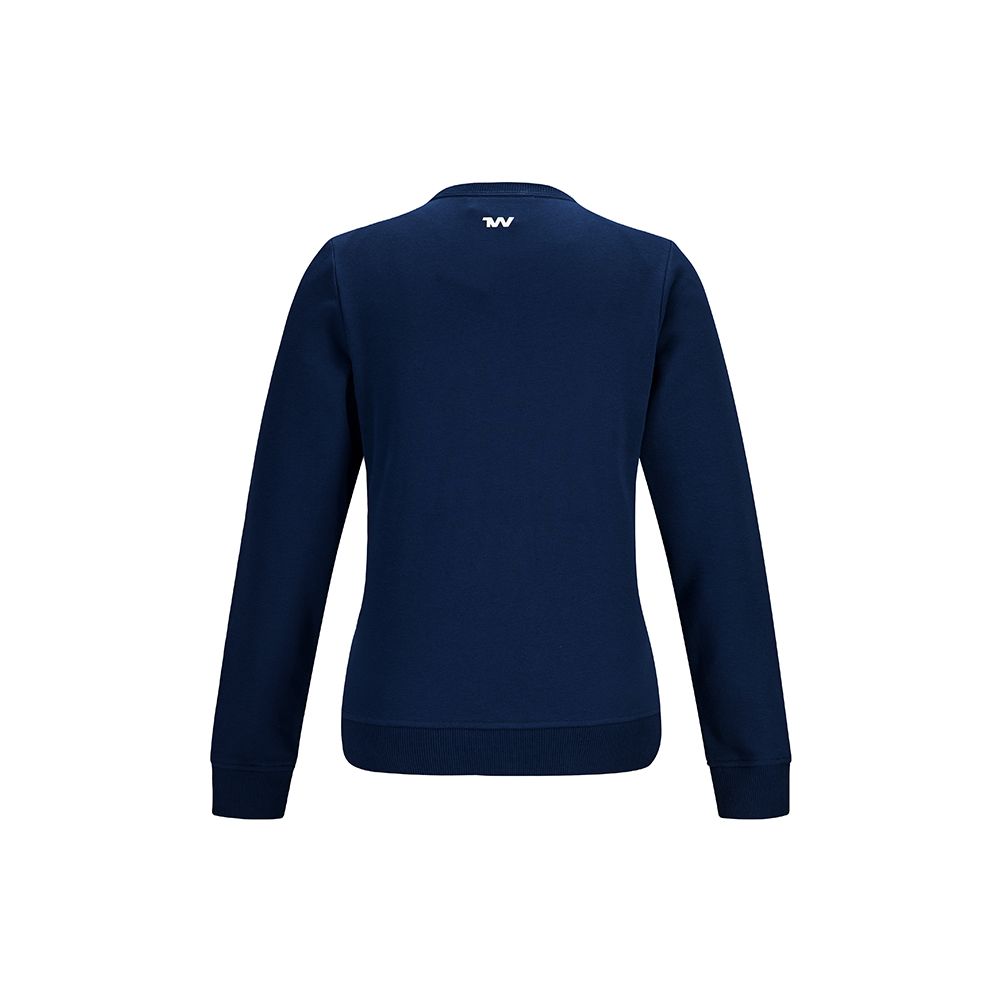 Under Armour Sports Leisure Knit Crewneck Training Sweatshirt Women Sweatshirt Academy-Blue 21600302-408