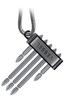 Vessel A145P-PGR Double Ended Bit Premium 5-Piece Set +2 x 65 2 / +2 x 110 3 (Gray)