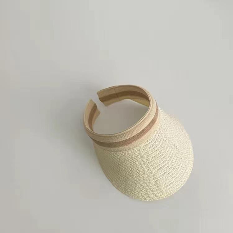 Women's Summer Straw Sun Hat - Duckbill Cap for Travel and Beach