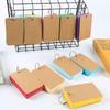 Iron Ring-Bound Blank Message Cards - Hole-Punched, Notepad, Hand-Drawn, Paper Cards for Reading & Writing