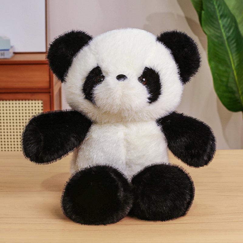 

Маленький медвежонок кролик кукла плюшевая игрушка черно-белая панда лиса кукла детская тряпичная кукла подарок на день рождения для девочки 45cm（0.3kg）