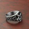 Pentagram Hip-hop Series Men's Retro Simple Ring