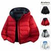 Зимняя куртка с капюшоном мужская теплая повседневная однотонная на молнии толстая мужская хлопковая куртка