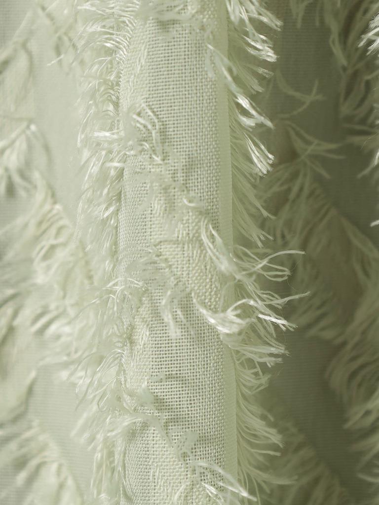 Beams Heart Women's G.GREEN FREE Back Ribbon Jacquard Dress