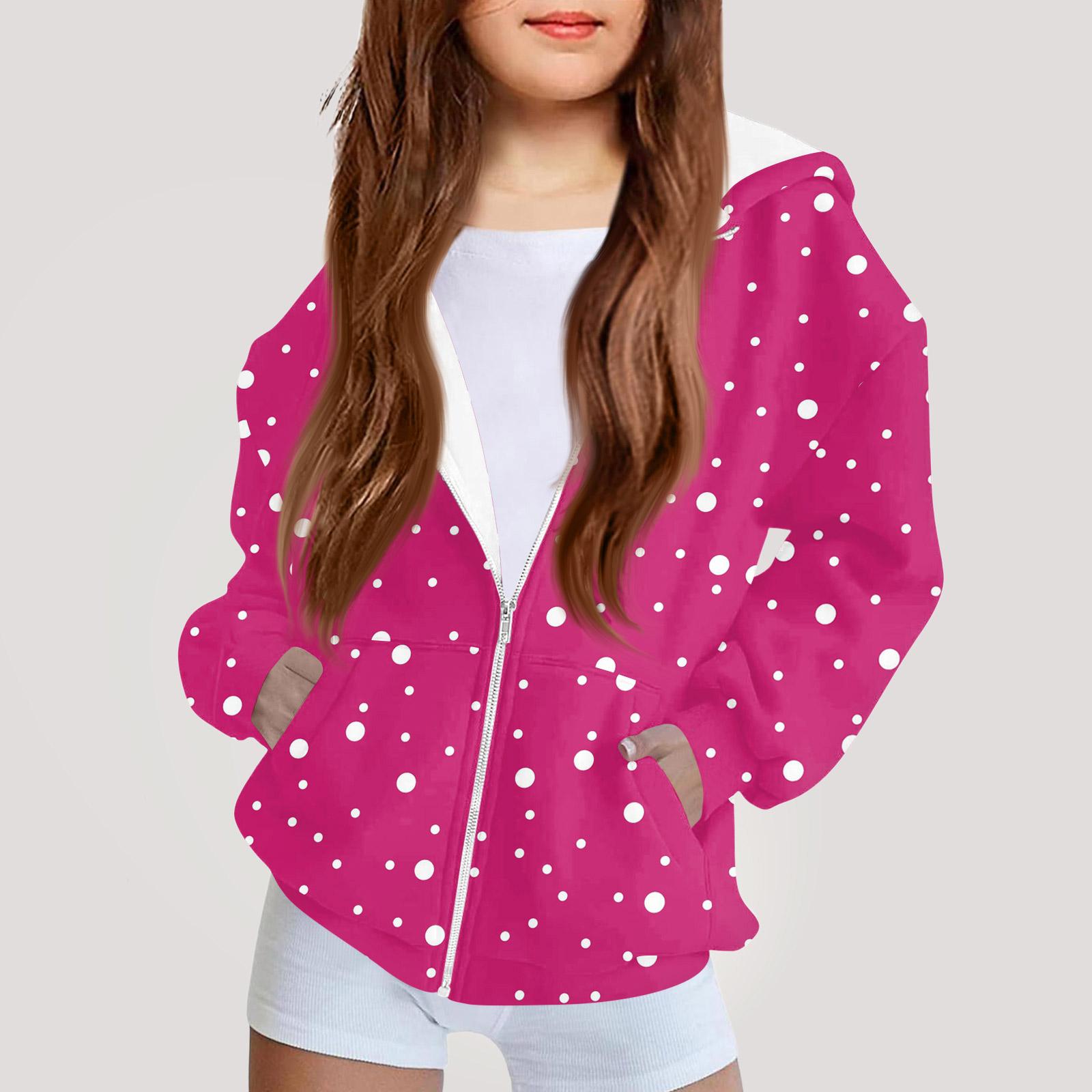 

Children s Fashion Printed Long Sleeved Hooded Sweatshirt Girls Hoodie Jacket 100