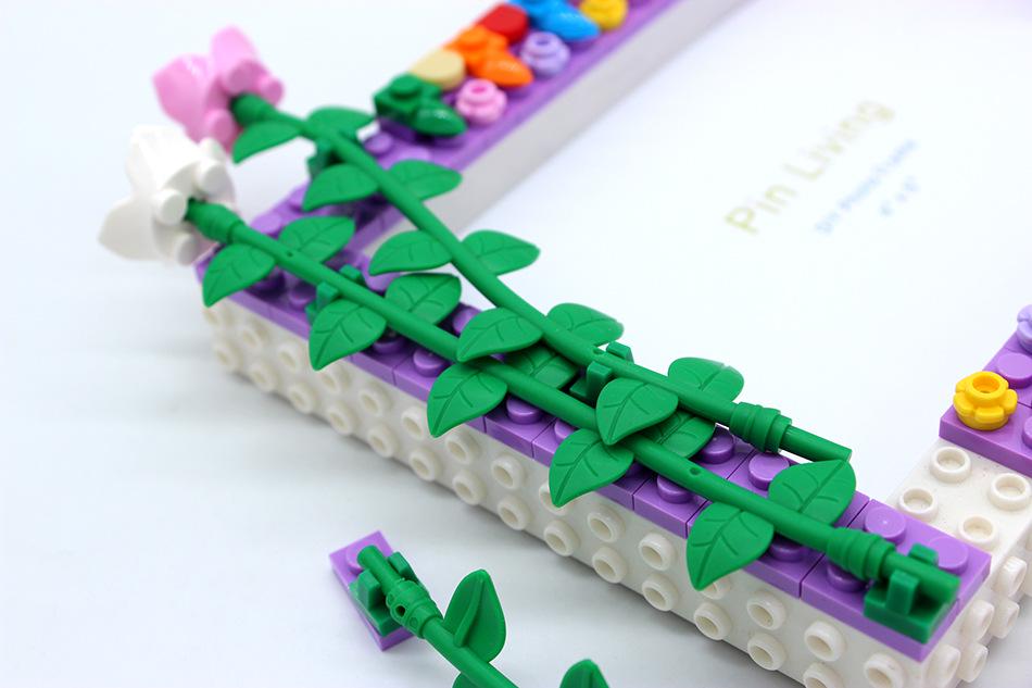 Pin Yi Jarní květina DIY Dětské stavebnice Rámeček na fotky - Kreativní ručně vyráběný stojánek a dárek pro děti