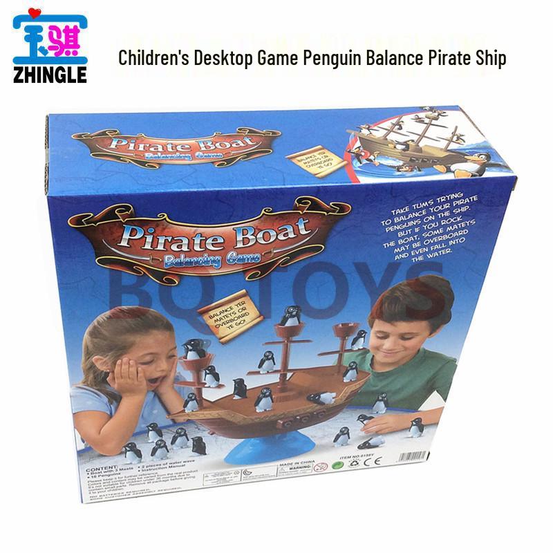 

Penguin Pirate Ship: Interactive Parent-Child Balancing Game for 2-4 Players