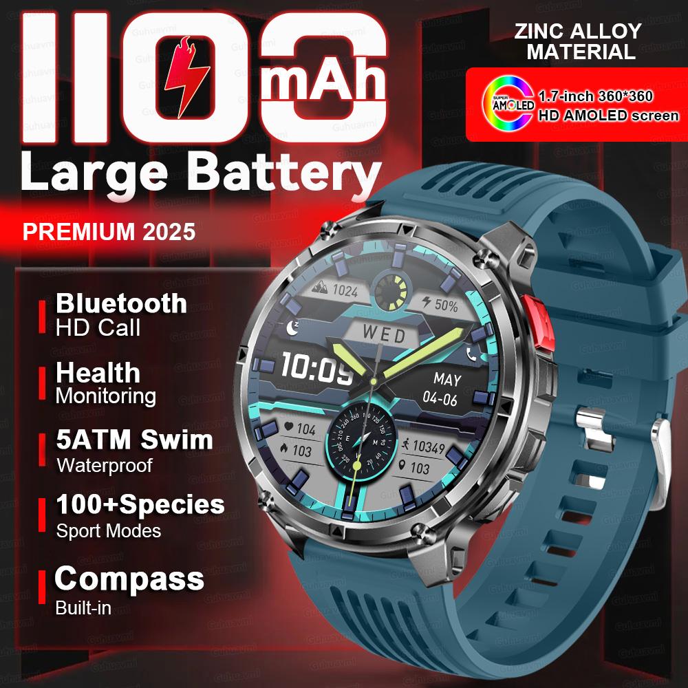 

New T-Rex3 Ultra 1100mAh Battery Smart Watch GPS Track Compass 5ATM Waterproof Sports tracker Men s Outdoors Military Smartwatch 1100mAh Battery