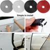 5M/10M Car Door Anti Collision Strip With Steel Disc Bumper Trim Edge Scratch Protector Strip Sealing Guard Styling Car