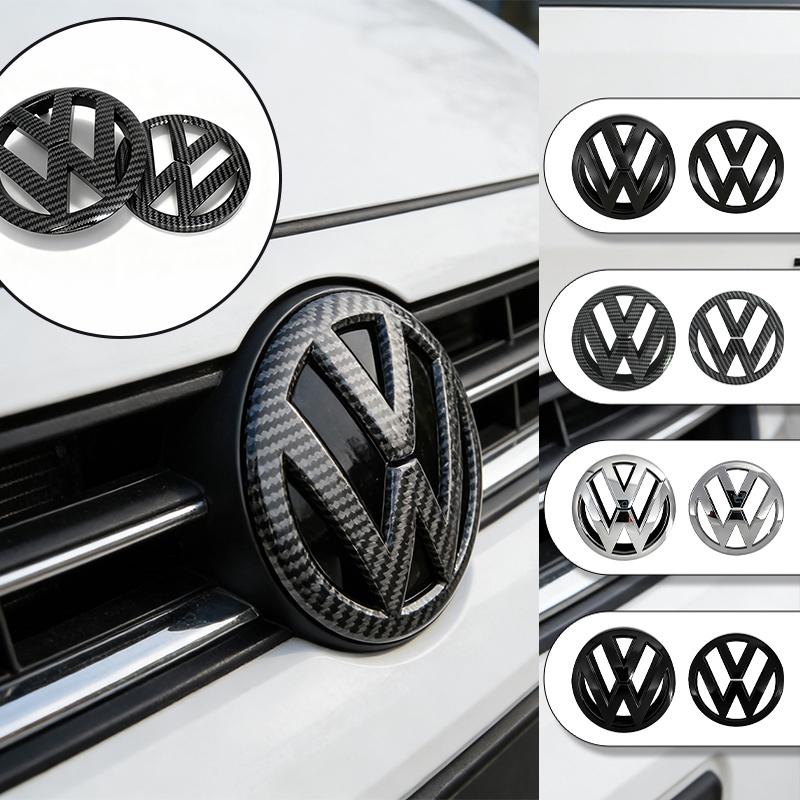 T25ABS VW Car Logo Front Head Hood Bonnet Emblem Accessories For Volkswagen Golf 7.5 MK7.5 2018-2020 Rear Tail Bumper Trunk Badge