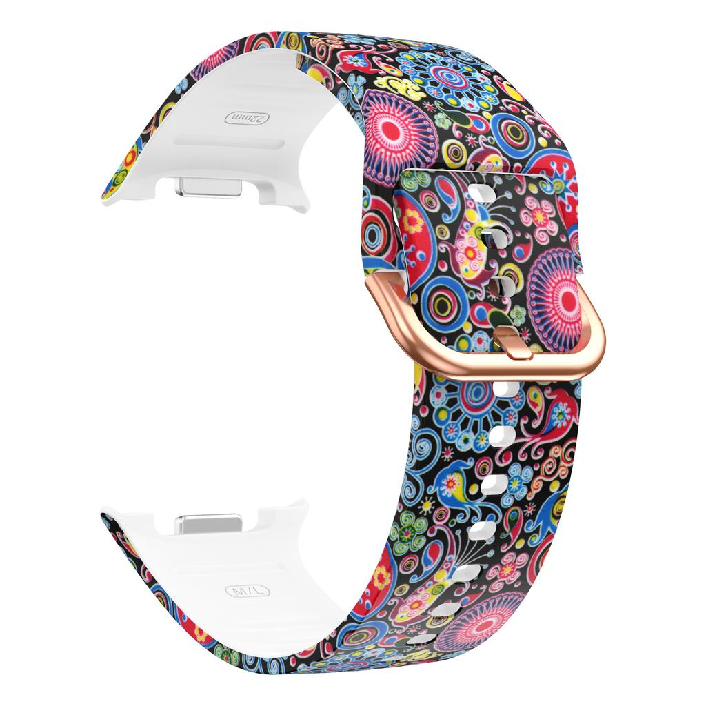 Printing Silicone Strap for Samsung Galaxy Watch 8 40mm 44mm/8 Classic 46mm Men Women Silicone Sport Strap For Galaxy Watch7 Ultra 47mm 2025 Wristband