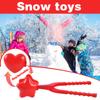 Heart Snowball Maker Winter Plastic Snowball Maker Clip Kids Outdoor  Toys