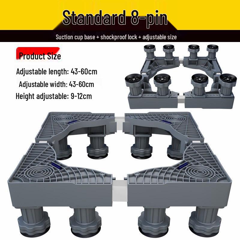 Adjustable Moisture-Proof Washing Machine Stand with Drum Impeller