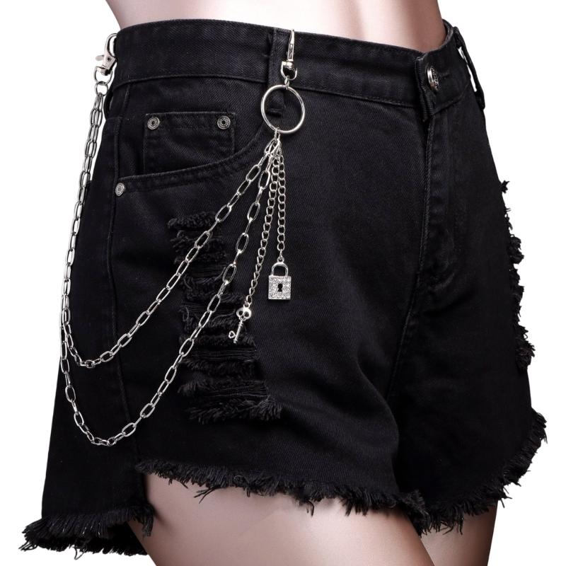 Adjustable Multi Layer Metal Pants Chain Belt Accessory For Women Men Fashionable Stylish Design Lightweight