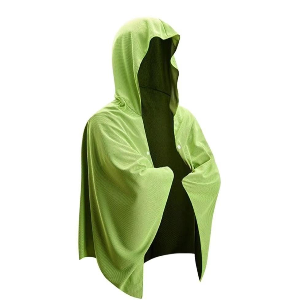Soft Material Sun Protection Poncho Breathable Hoodie Beach Towel  Outdoor Sports Cycling Driving