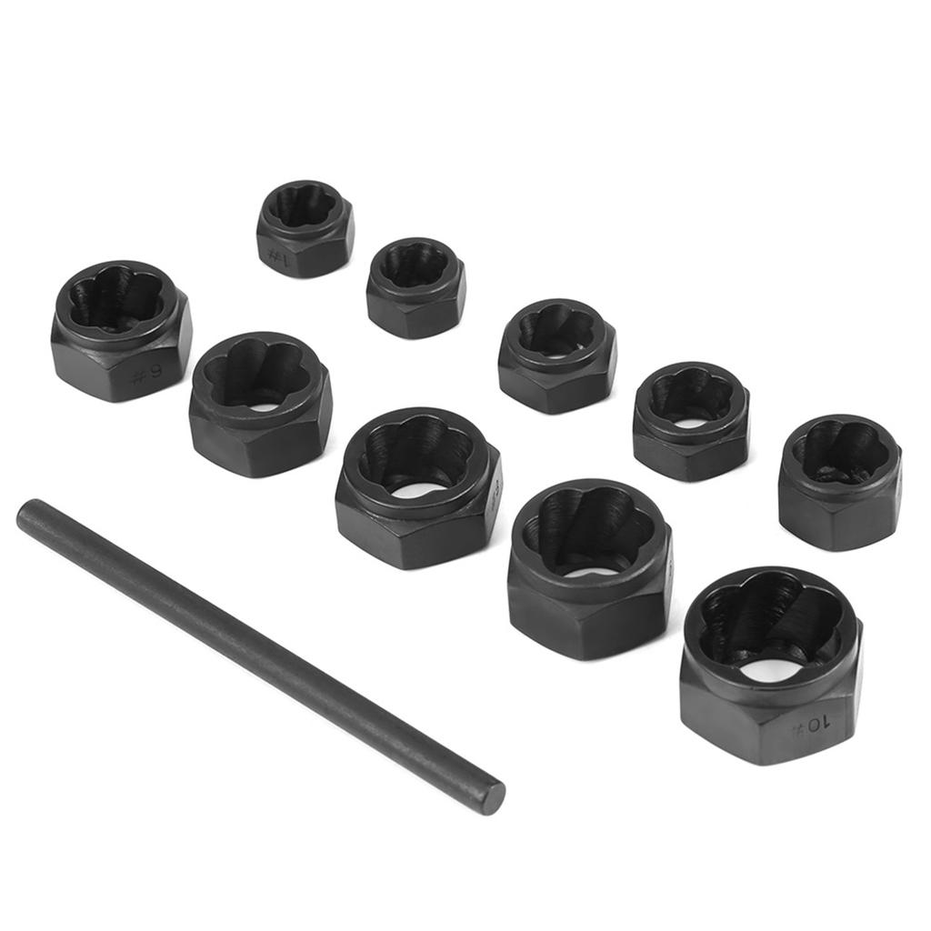 11pcs Set 919mm Damaged Nut Bolt Remover Stud Extractor Locking Socket