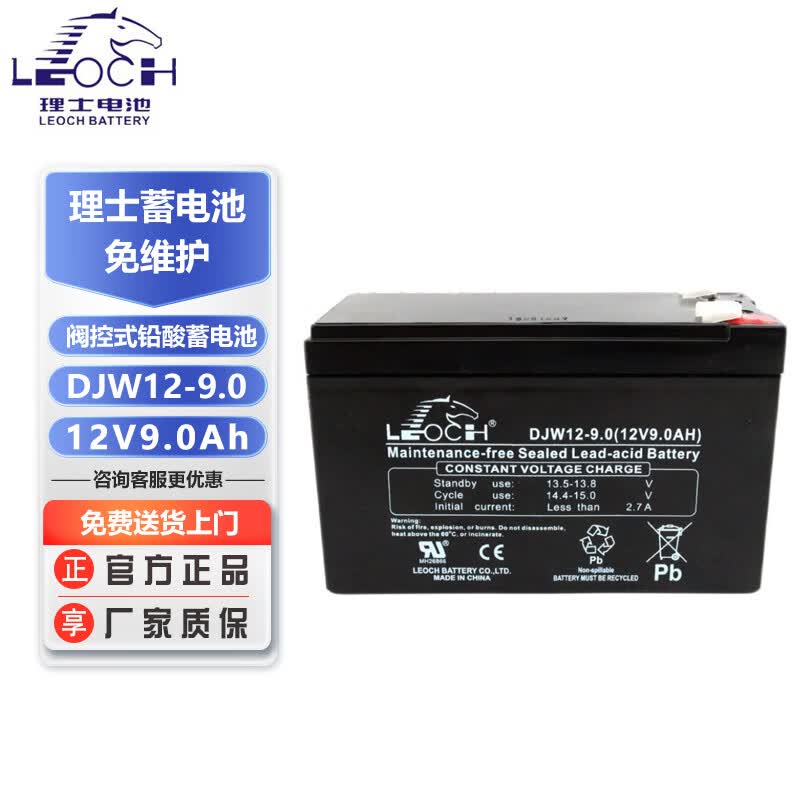 LEOCH DJW12 Series 12V VRLA Maintenance-Free Battery