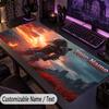 Custom Text Big Mousepad, Extended Desk Pad For Laptop Work GamePredator