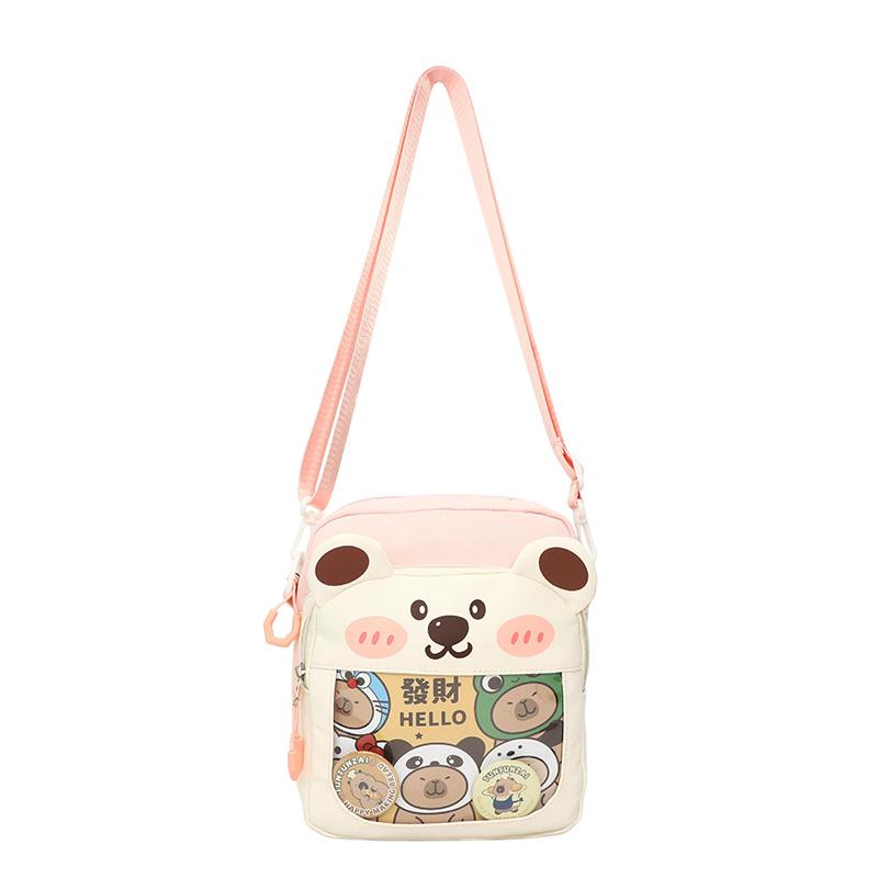 Women's Mobile Phone Bag Cartoon Small Square Bag Student Shoulder Bag