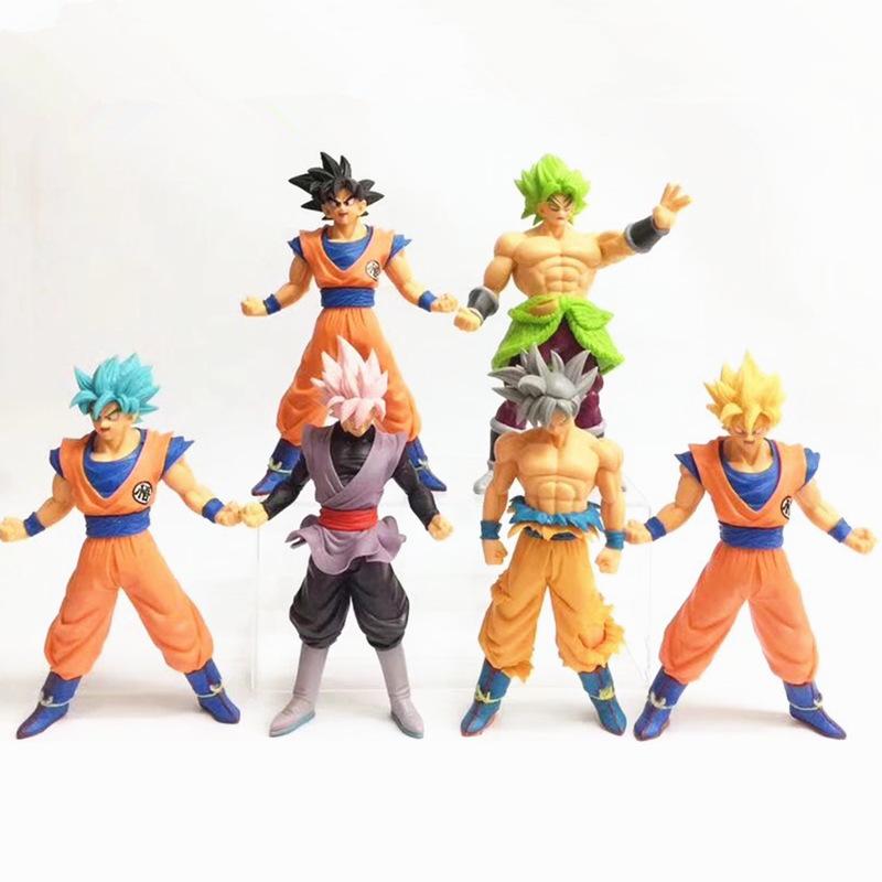 Ball Collectible Dragon Z Figurines 7 Inch Pvc Super Saiyan Goku Vegeta Broly Model Figures