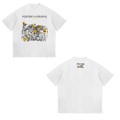 2026 Limitierte Foster The People Band T-Shirts Unisex Damen Mode Hip Hop Vintage Oversized T-Shirts Baumwolle Lässig O-Ausschnitt T-Shirts