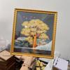 Fortune Tree Mural: Framed Painting of Prosperity from 10 Countries - Ideal Gift for Success & Wealth