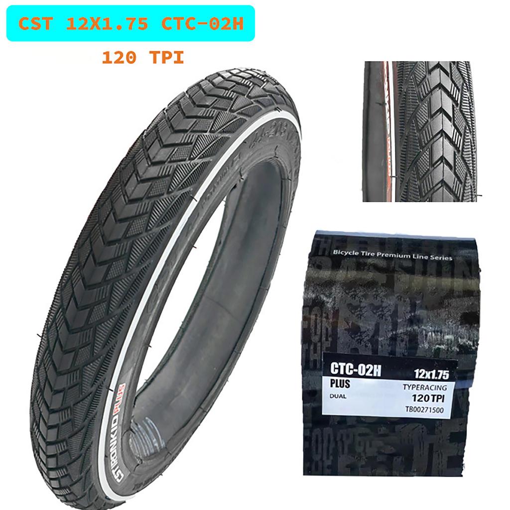 12 Zoll Fahrradreifen 12 1/2 x 1,75 x 2 1/4 (47-203) Innen- und Außereifen Fahrradreifen Bike Explosionssichere Luftlose Reifen Für Faltrad Schieb
