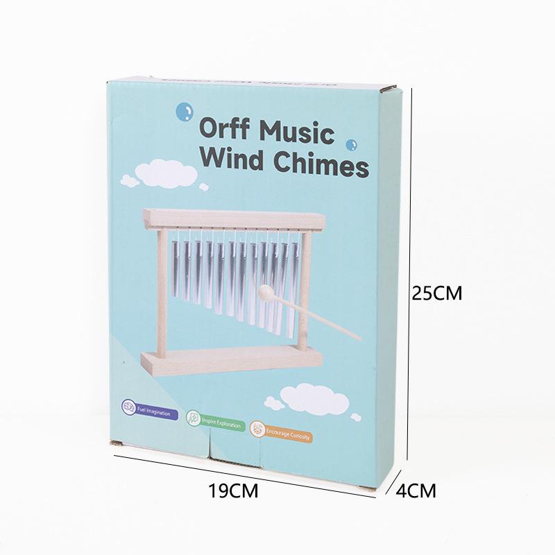 Wooden Percussion Wind Chime: Educational Toy for Fine Motor Skills & Musical Interest