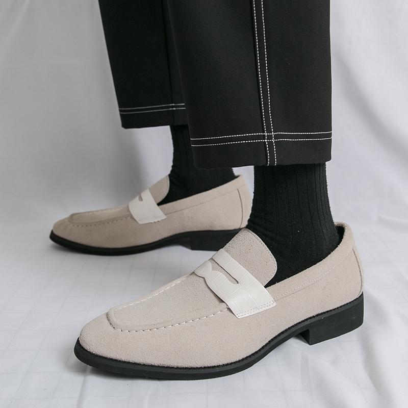 Fashion New Men Fashionable Loafers Men Casual Comfortable Breathable Business Matte Elegant Leather Shoes Social Shoes Men Size 38-46