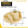 PartsBroz WP9709707 9709707 Rubber Foot Pads (5-Pack) - Compatible With Whirlpool KitchenAid Stand Mixer Blender - Replaces AP6013808 115792 1376946