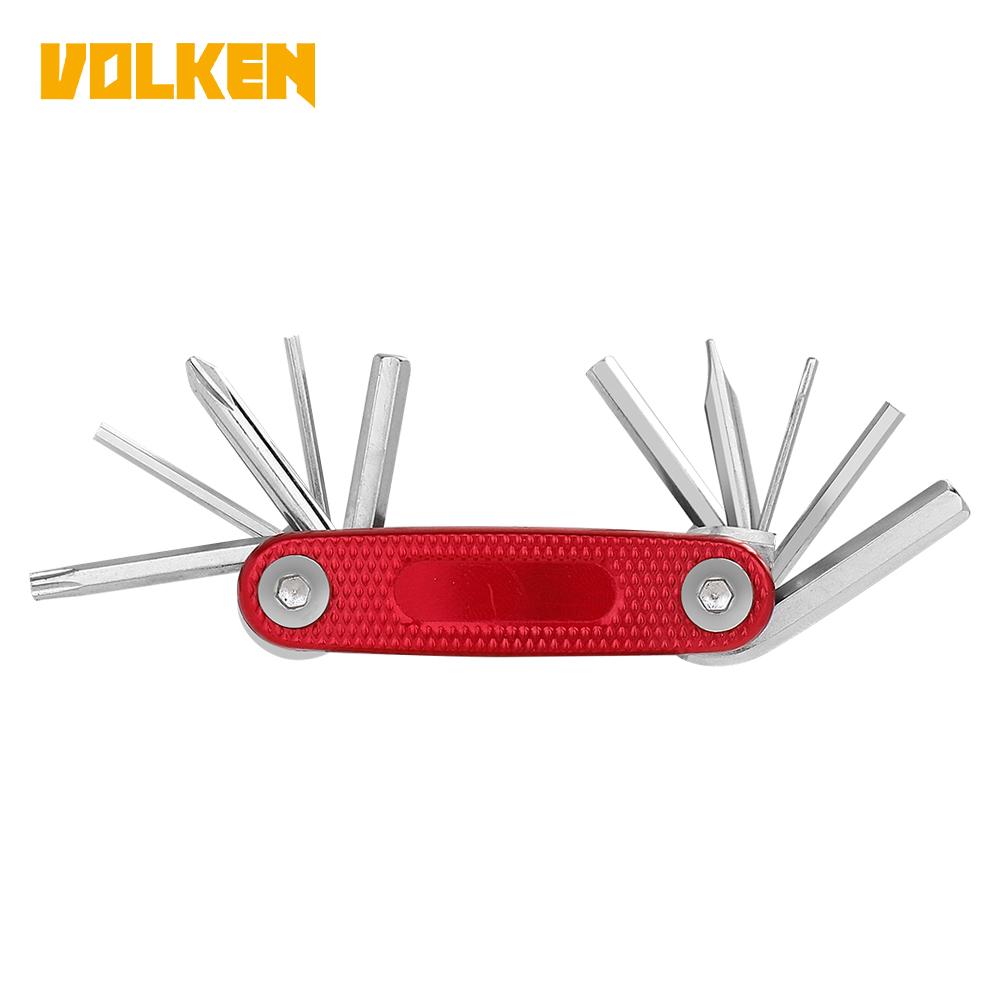 Outdoor Hot-selling 10 in 1 Mini Multifunctional Bicycle Riding Tool, Multi-use at Home, Maintenance Screwdriver Machine Tools
