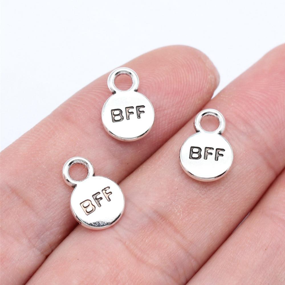 Charms Rectangle Tags Badges Friendship Pendants Minimalist Jewelry Components QC104